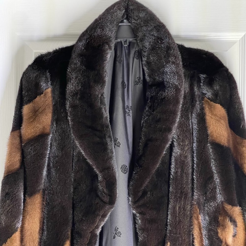 Two Toned mink coat